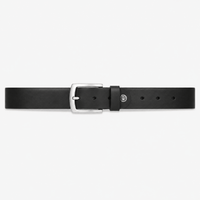 Men's smooth leather belt - BRAXTAL