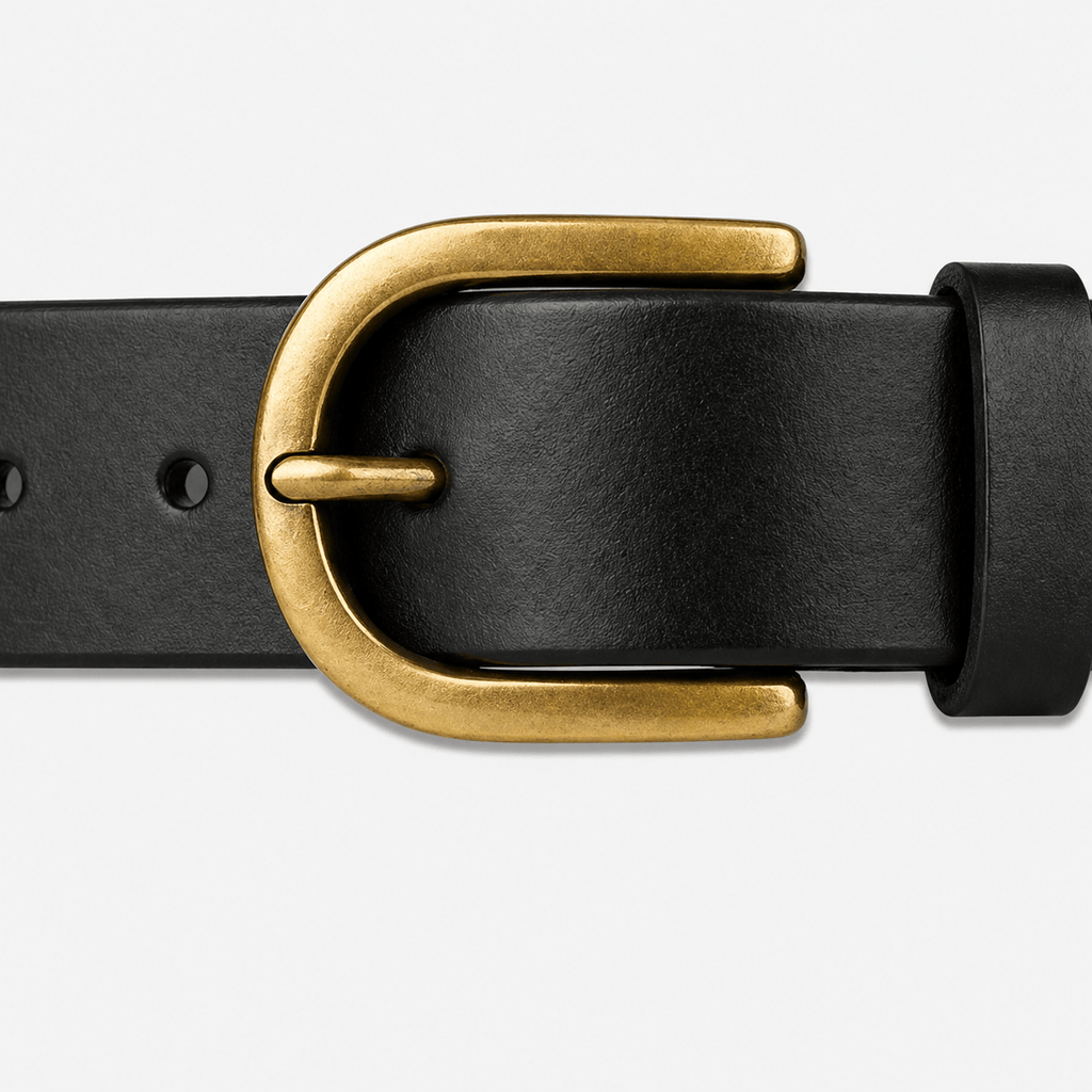 Men's style rounded buckle belt - BOVERN