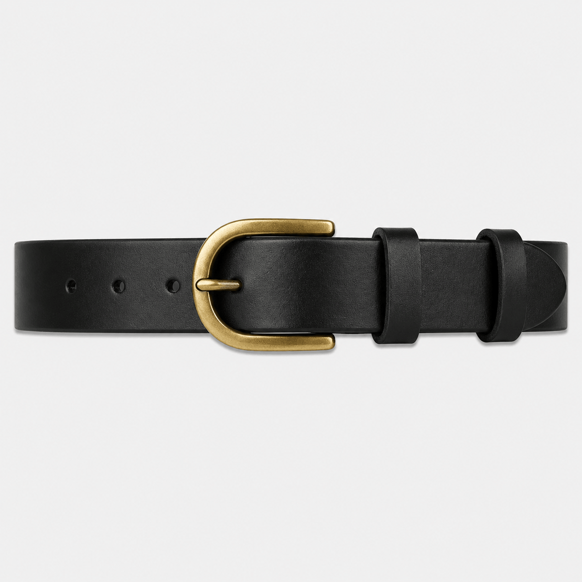 Men's style rounded buckle belt - BOVERN