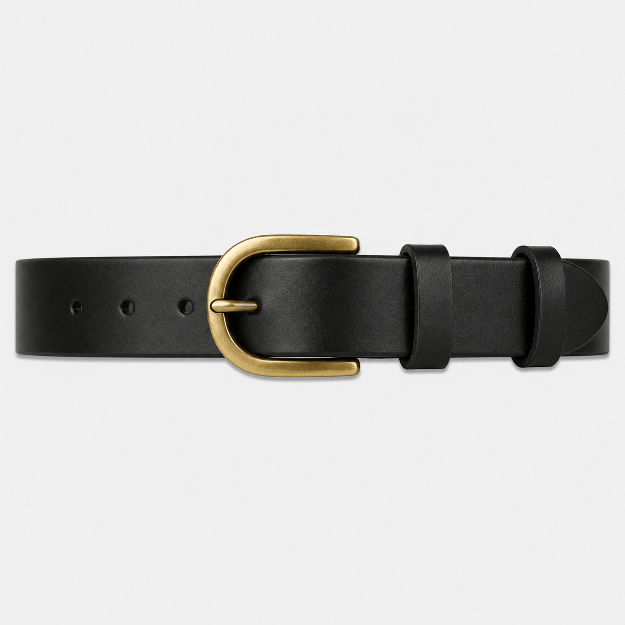 Men's style rounded buckle belt - BOVERN