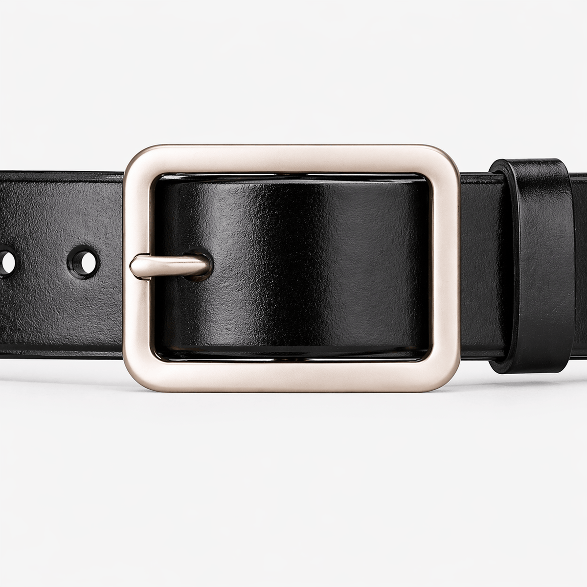 Men's style square buckle belt - HEVZAR