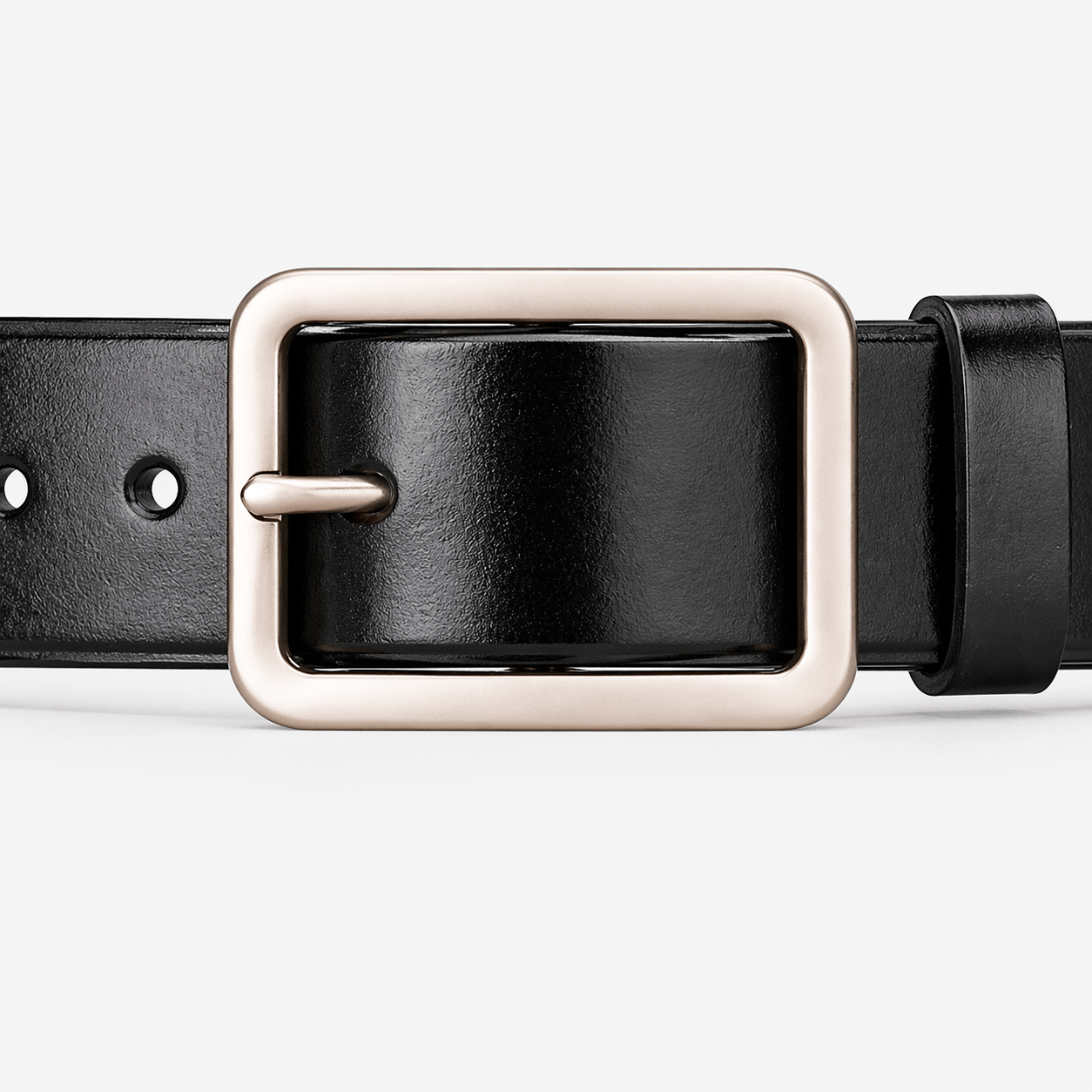 Men's style square buckle belt - HEVZAR