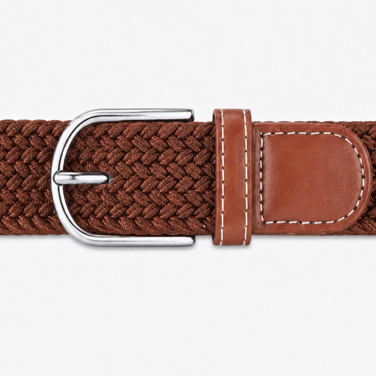 Men's thin braided belt - VENMIN
