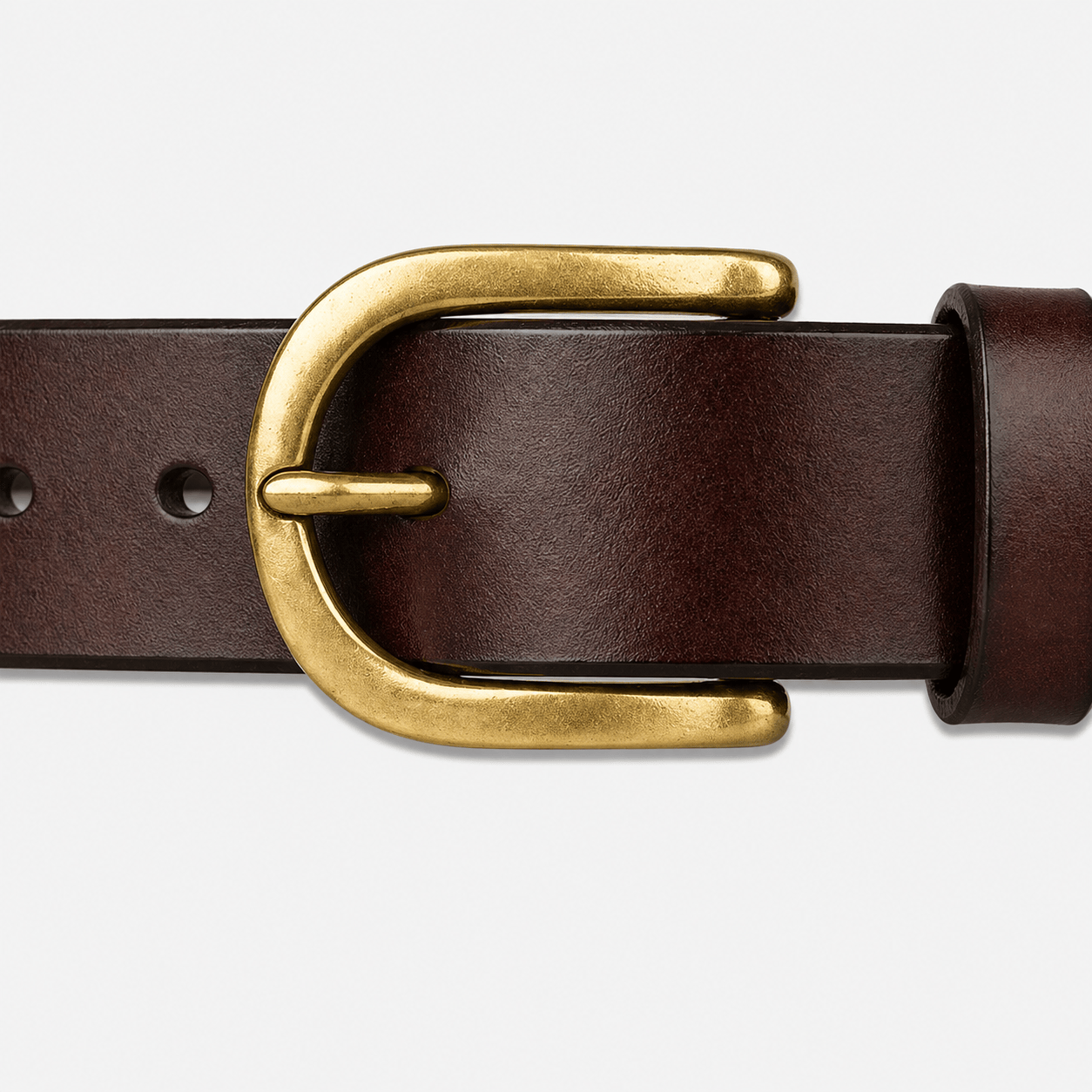 Men's thin rounded buckle belt - RYOSAN