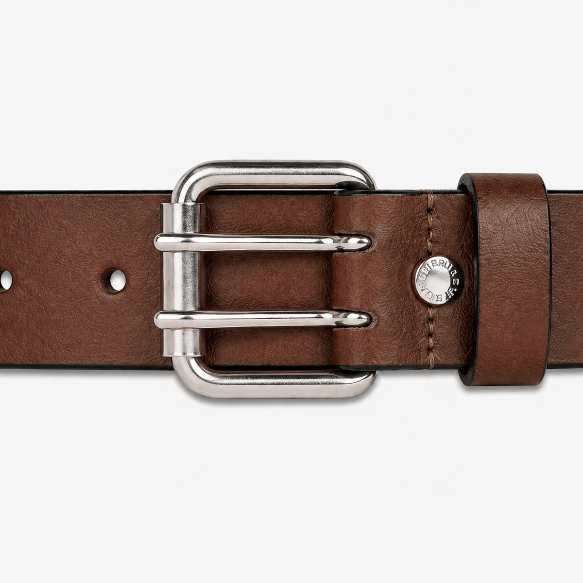 Men's vintage leather belt - PORFAN