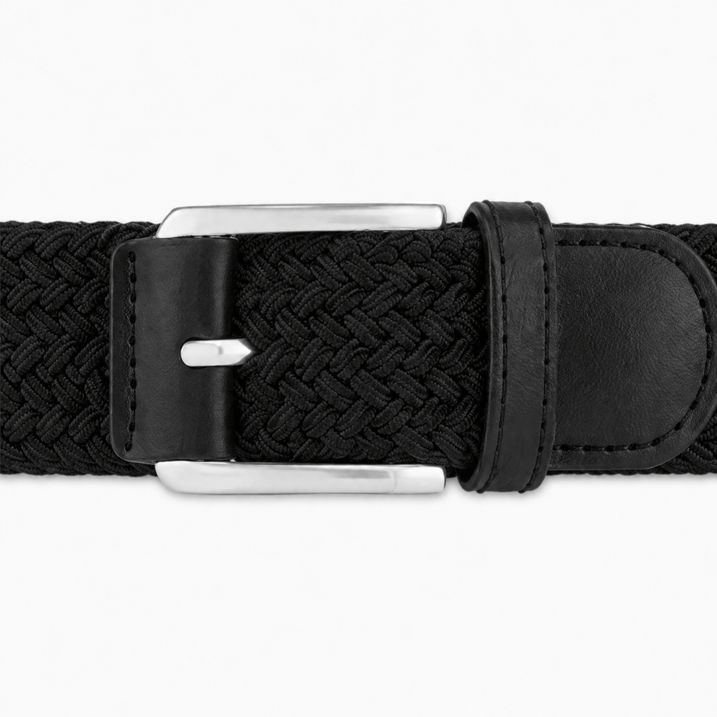 Men's wide braided belt - RAQUEST