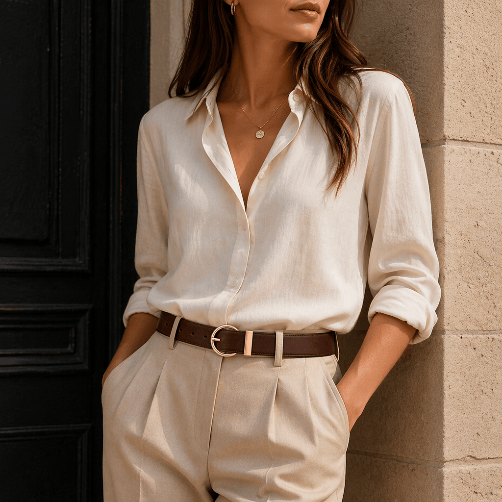 Modern reversible belt for women - JUNTIS