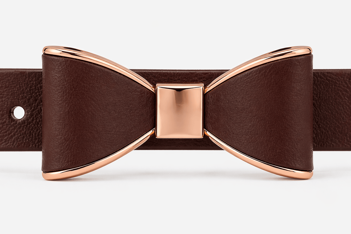 Women's adjustable bow buckle belt - MULXAR