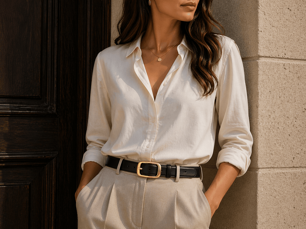 Women's adjustable classic buckle belt - RUXZEL