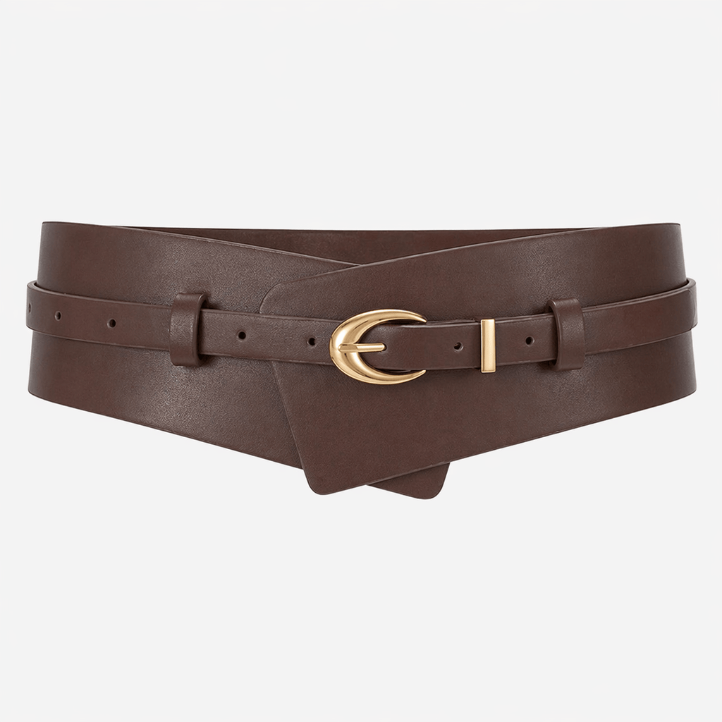 Women's adjustable leather belt - ZOVREM