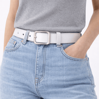 Women's adjustable square buckle belt - FUILOV