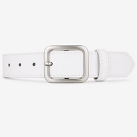 Women's adjustable square buckle belt - FUILOV