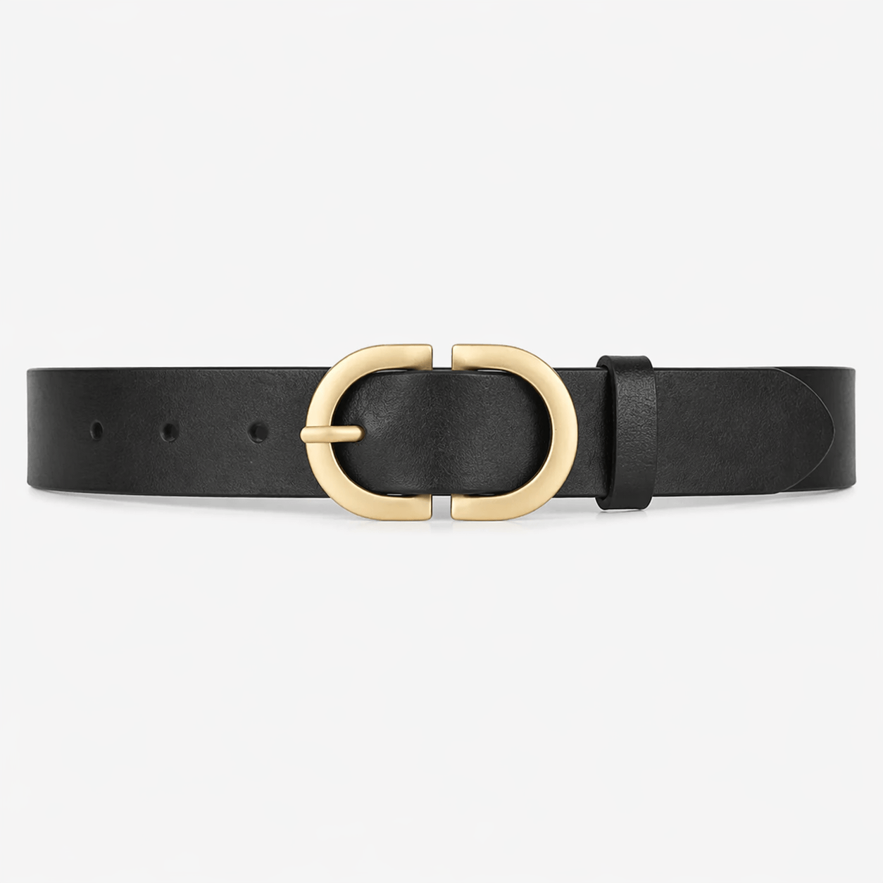 Women's black denim belt - FONXER