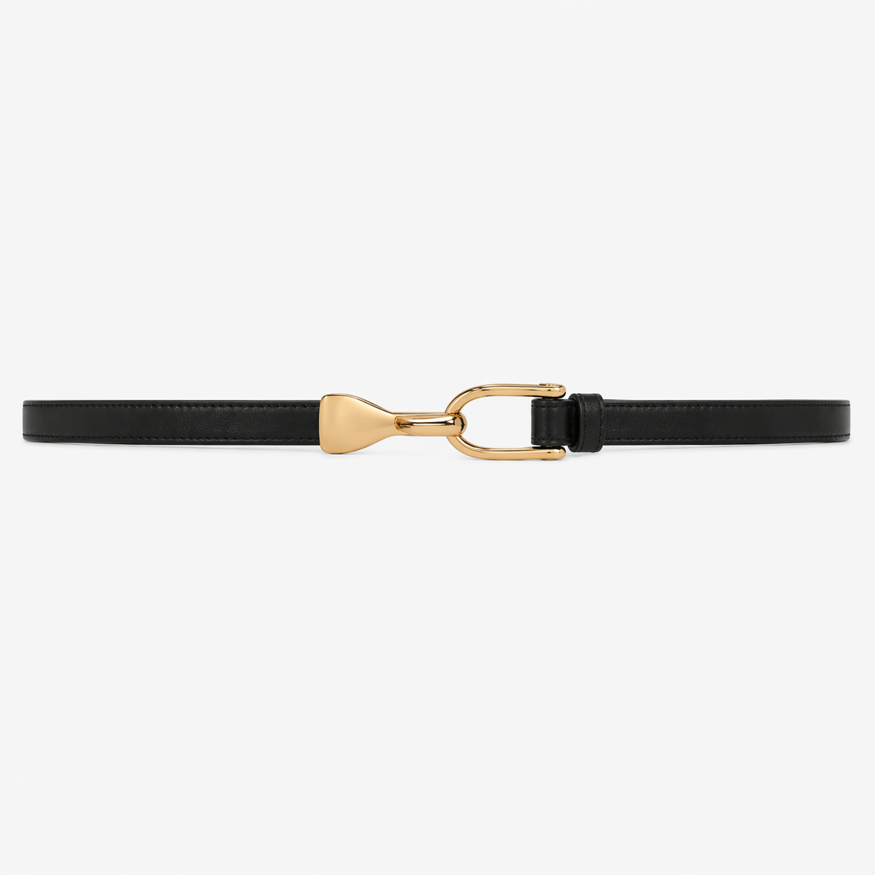 Women's black dress belt - LOXBIN