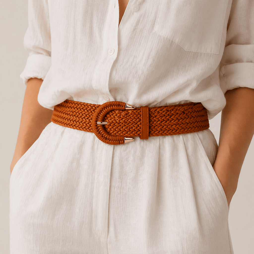 Women's bohemian braided belt - NIVGOL