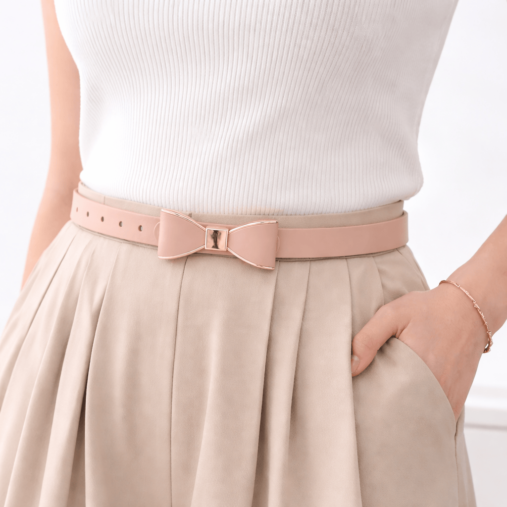 Women's bow buckle belt - TUMXAR
