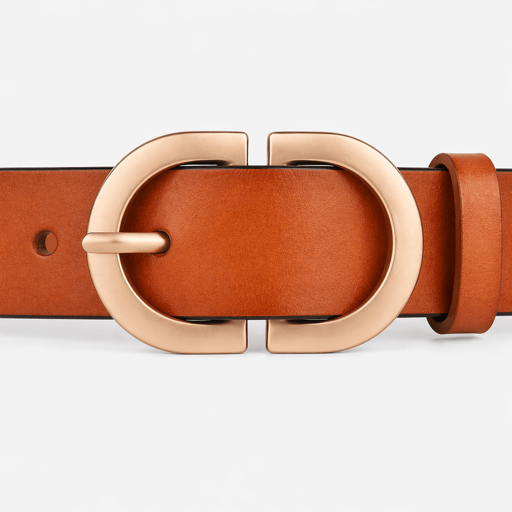 Women's brown denim belt - MIXPER