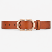 Women's brown denim belt - MIXPER