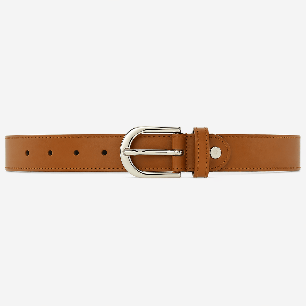 Women's camel leather belt - LORXIL