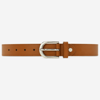 Women's camel leather belt - LORXIL