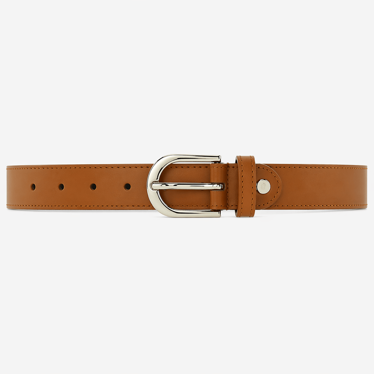Women's camel leather belt - LORXIL
