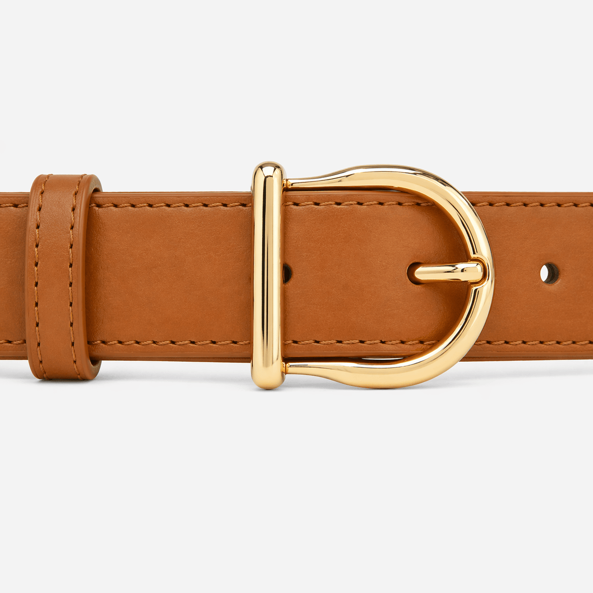 Women's classic gold buckle belt - FONVAX