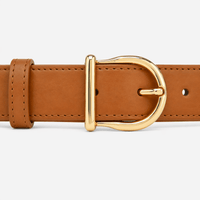 Women's classic gold buckle belt - FONVAX