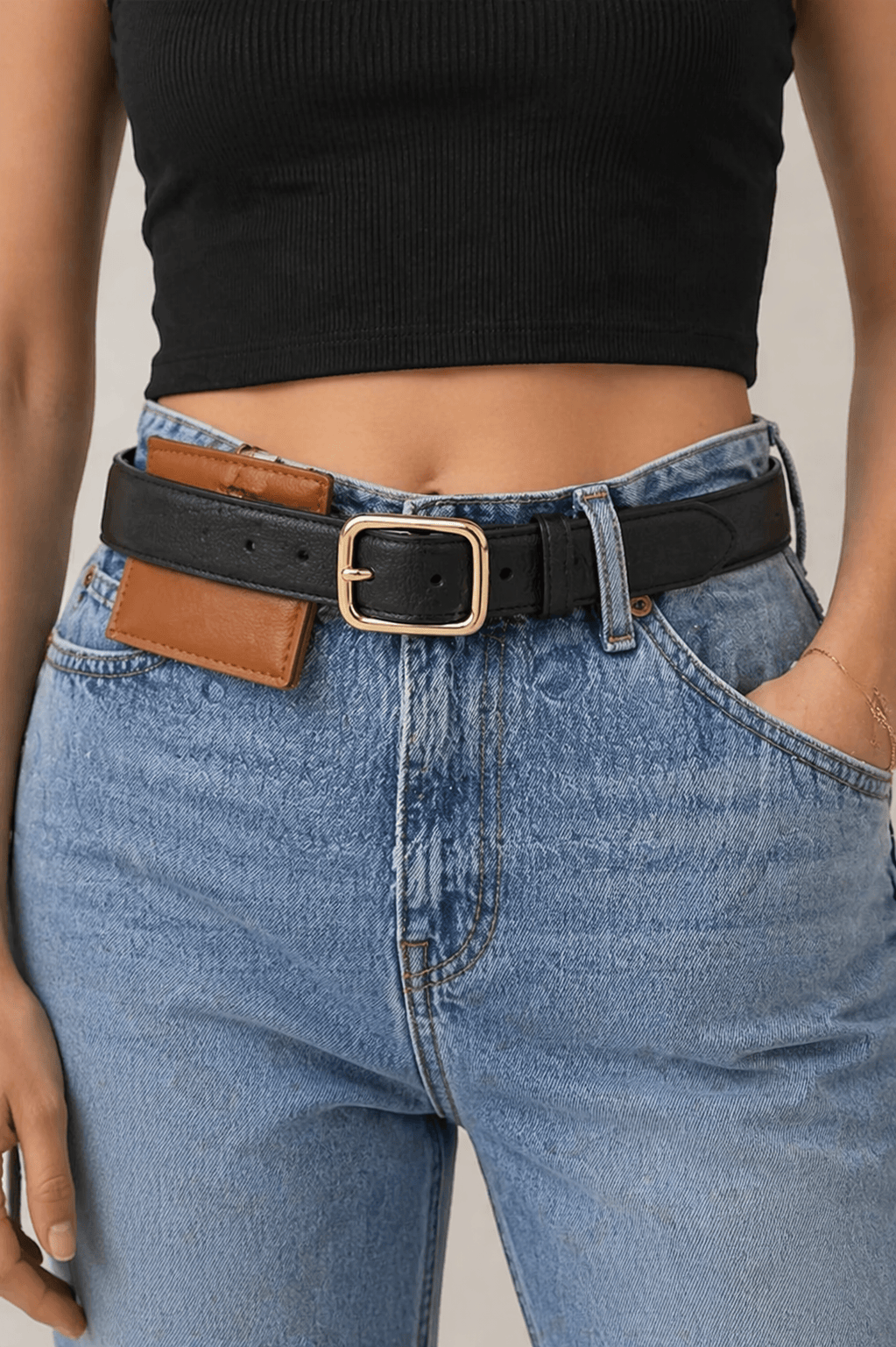 Women's denim belt - TELXAN