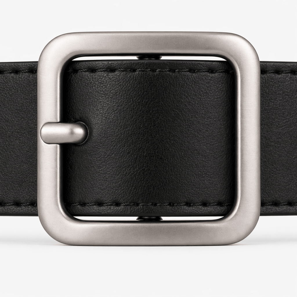 Women's fashion square buckle belt - KANFIL