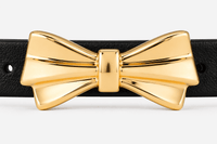 Women's golden bow buckle belt - WAXFEN
