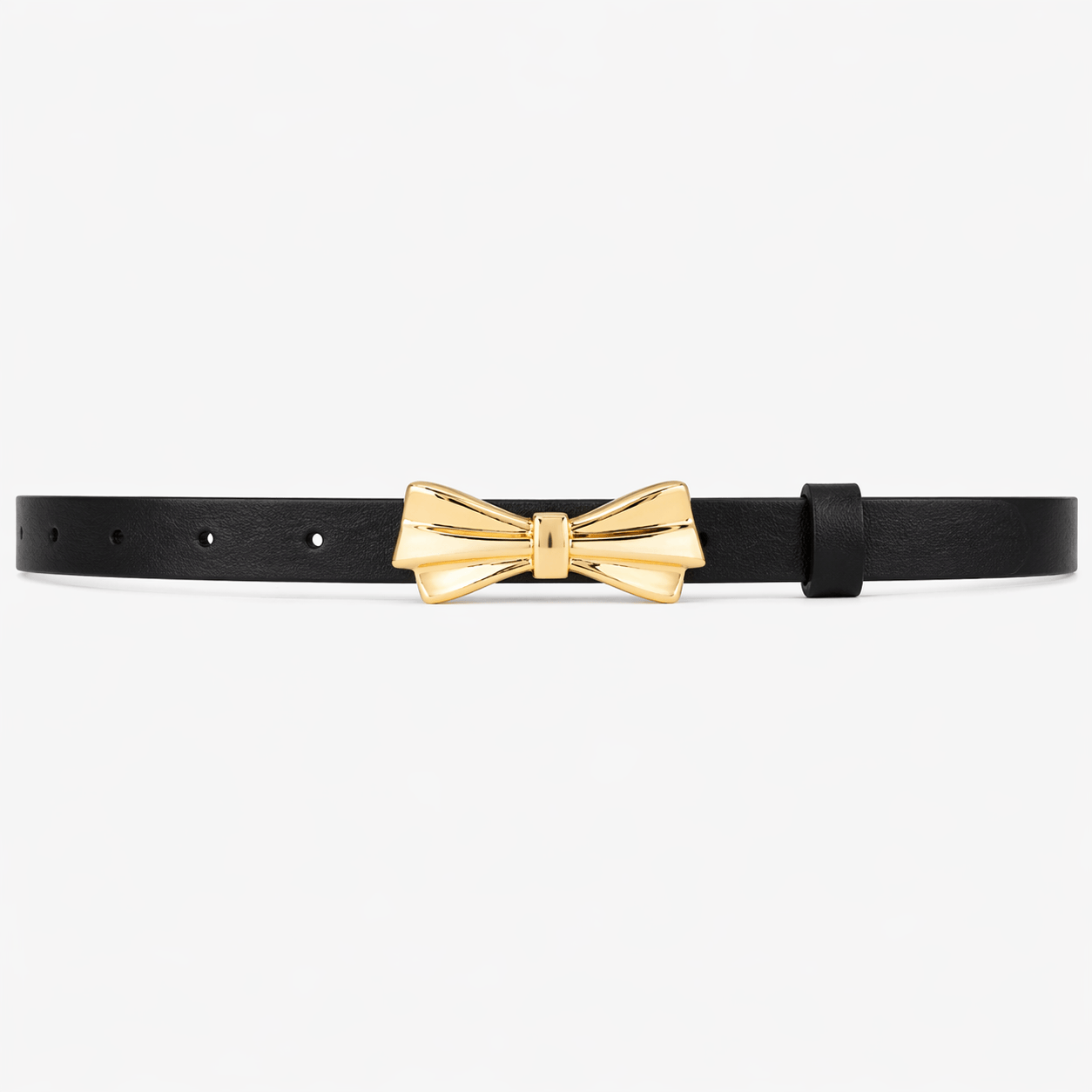 Women's golden bow buckle belt - WAXFEN