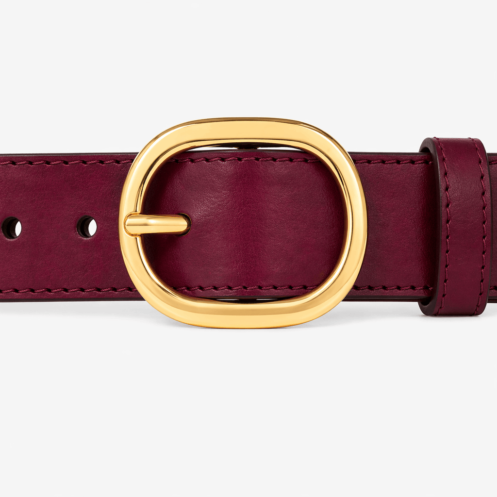 Women's round buckle belt - JEXALU