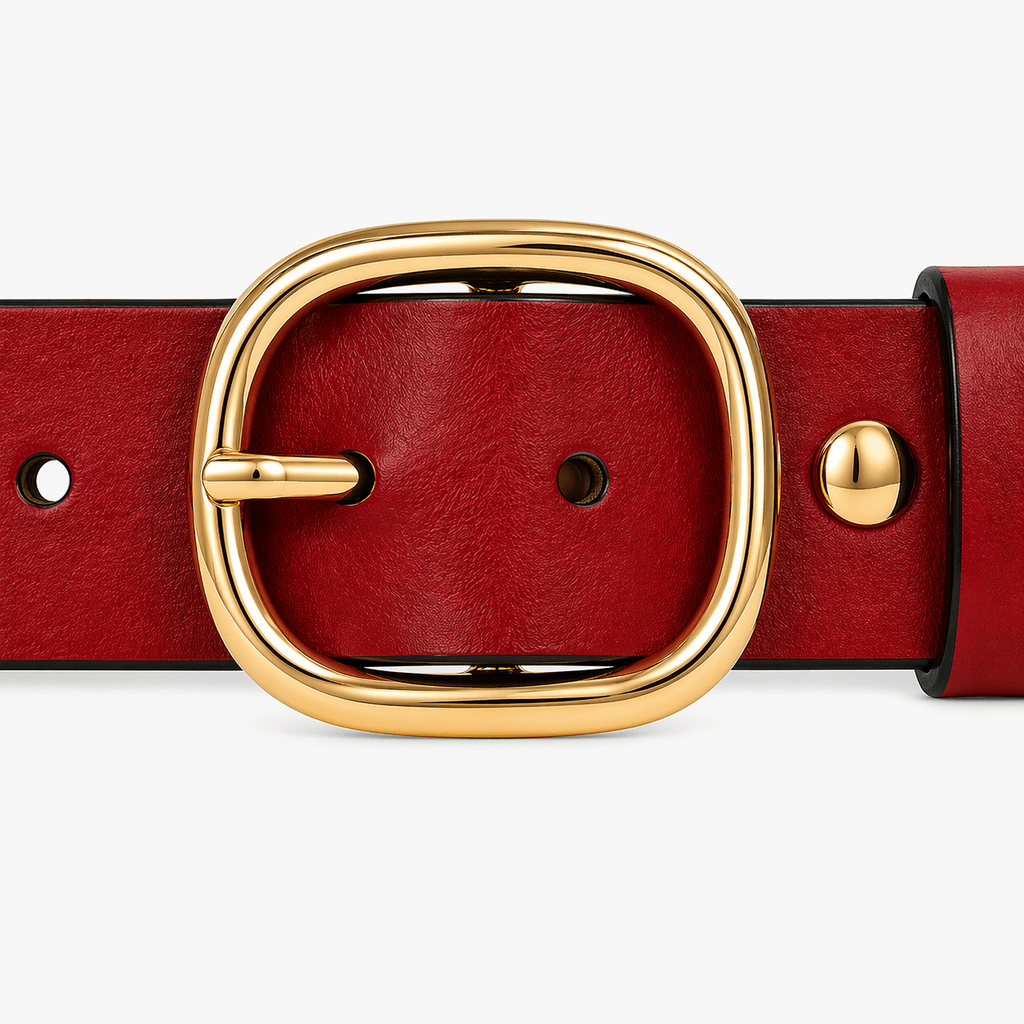 Women's rounded buckle belt - NAWLUX
