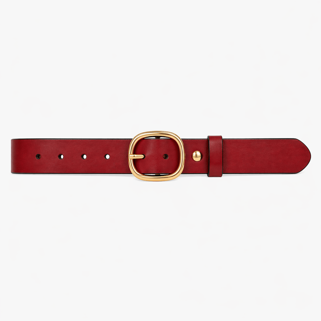 Women's rounded buckle belt - NAWLUX