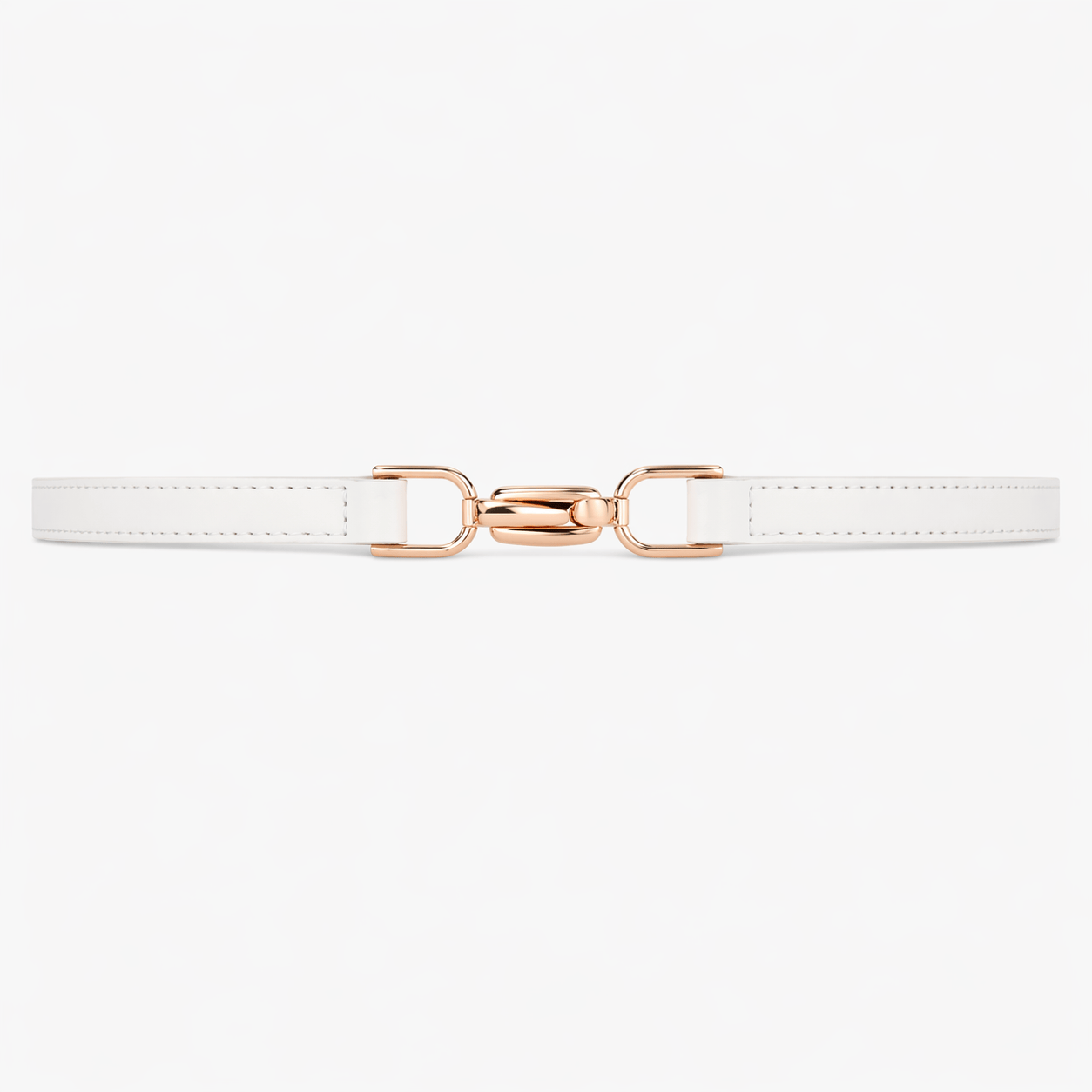 Women's white dress belt - PURXEL
