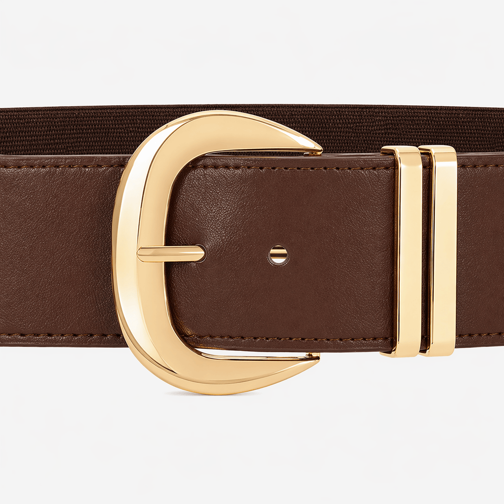 Women's wide black belt - SEGJAN