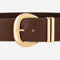 Women's wide black belt - SEGJAN